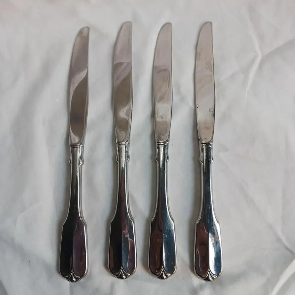 Oneida Wm A Rogers Gloria Montclair Dinner Knives Set of 4